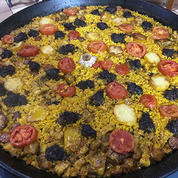 arroz al horno en paella