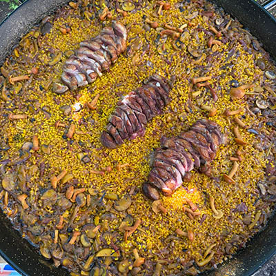 arroz con magret de pato